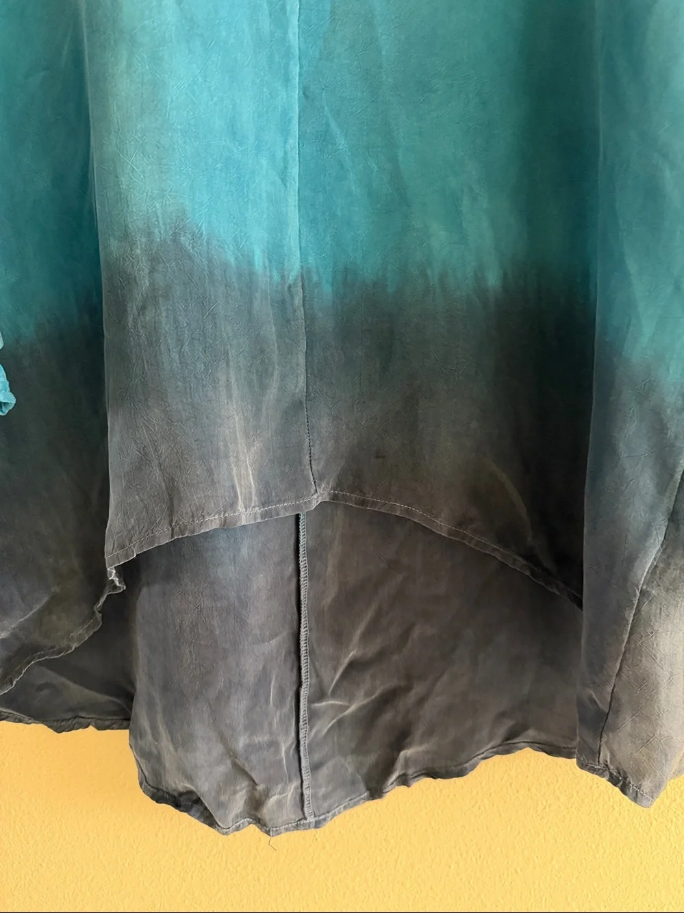 C&C California Teal to Navy Ombre Scoop Neck Tunic